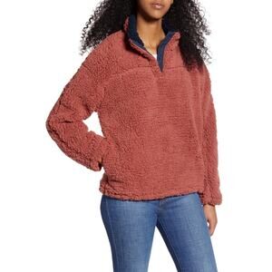 Thread & Supply Women's Snap Front Wubby Fleece Pullover‎ Jacket Size M Soft